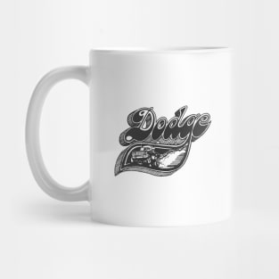 Vintage Dodge Pick-Up Art (Ghost on Asphalt) Mug